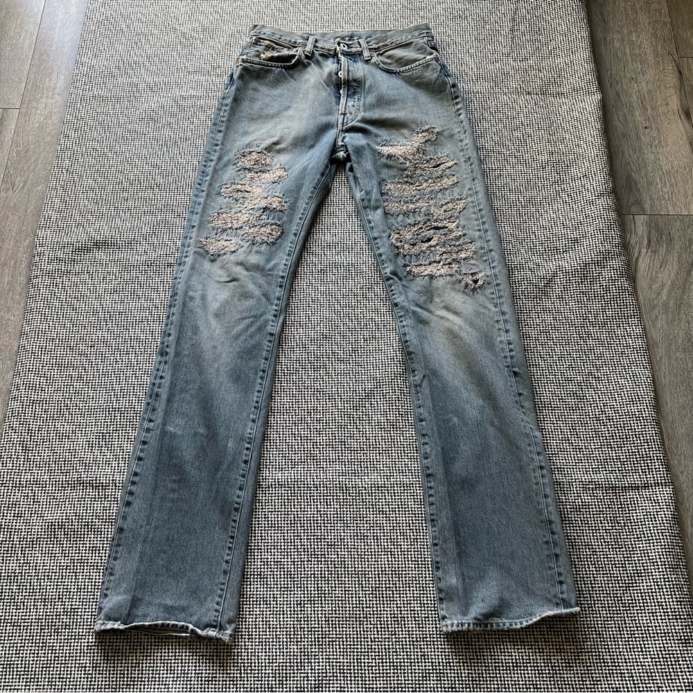 Vintage Distressed Denim Replay Jeans Denim